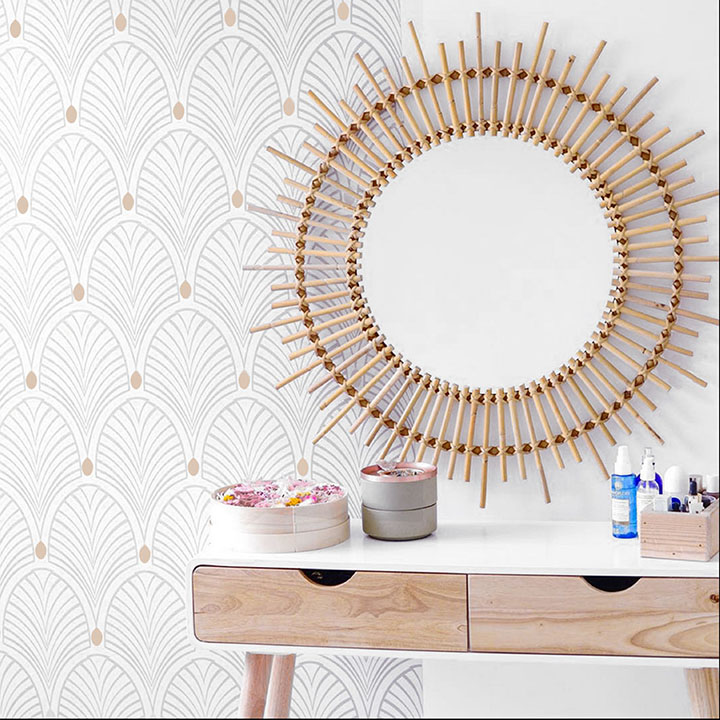 adhésif mural Gatsby beige pour intérieur déco